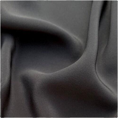 Width 53" Pure Clolor Simple Silk Crepe De Fabric By The Half Yard For Dress Shirt Material