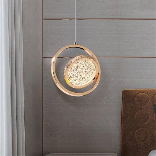 Postmodern Luxury Design Water Ripple Acrylic Led Pendant Lights For Hotel Bedroom Dining Room Suspension Luminaire Loft Decor