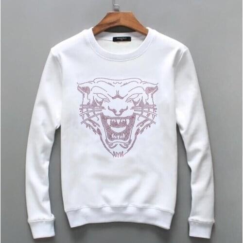 Designer sweatershirt Mens Clothes Fall Winter Men Clothing Long Sleeve Pullover Plus Size 4XL Diamond stone design