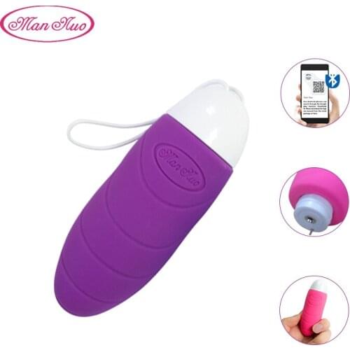 Man Nuo Bluetooth Vibrator Sex Toys for Woman App Remote Control Jump Egg USB Rechargable Vibrators Sex Products sex shop R4