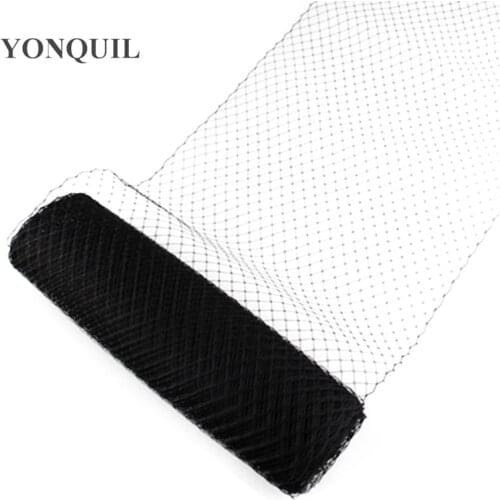 Black Or Multiple Colors 25CM Birdcage Veiling Millinery Hat Veil Wedding Dress DIY Hair Accessories Fascinator Veils 10Yard/Lot