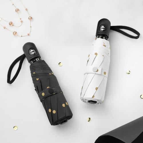 Mini Sun Automatic Umbrella Ultra-light UV Five Folding Umbrella Rain Women Windproof Compact Paraguas Plegable Mujer Gift SY367