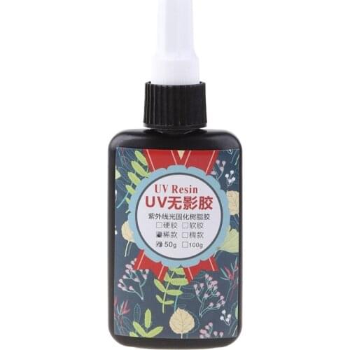 10/20/30/50/100g UV Resin Crystal Clear Hard Ultraviolet Curing Epoxy Resin DIY Jewelry Making Art Nail Art Accessories