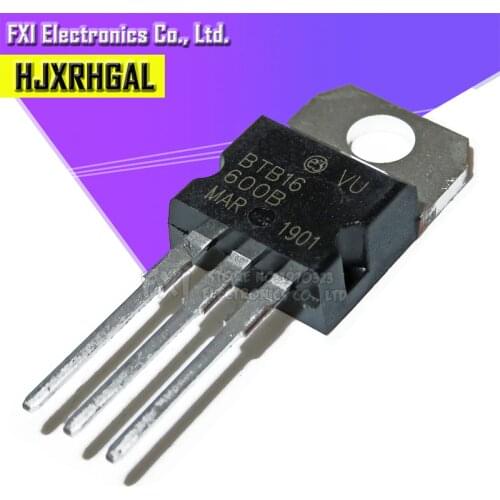 10PCS BTB16-600B TO-220 BTB16-600 TO220 BTB16-600 bidirectional triode thyristor New original
