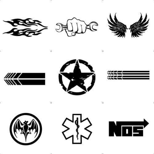 10 Styles Creative Car Sticker Decals Vinyl Wallpaper Motorcycle Fashion Cars Styling More Sizes And Colours