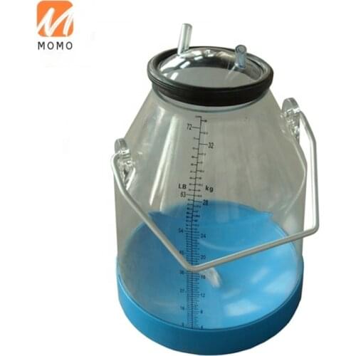 32L Transparent Milking Bucket with Fixed Handle Be Used on Cow Milking Machine for Dairy Farm