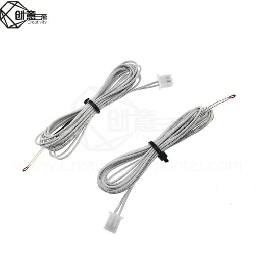 5pcs 3D Printer 100K ohm NTC 3950 Thermistors Sensors 1.3M 2.54 3D Printers Parts For Reprap Mend Part Temperature Accessorie