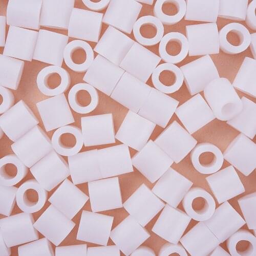 500pcs/box Pandahall 1 Box 5mm Melty Beads PE DIY Fuse Beads Refills Perler Beads for Kids,Tube,17 colors,5x5mm,Hole: 3mm