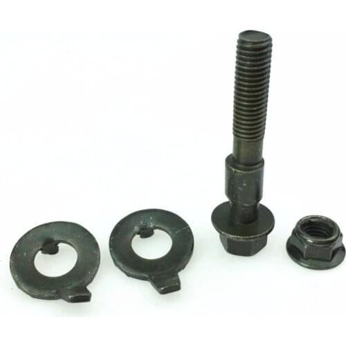 5pcs Auto Parts Four Wheel Alignment Tire Eccentric Screw Adjustment Camber Angle Bolt Black 10.9 -14.2mm