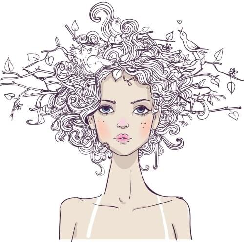 AZSG Cute Bird Girl Clear Stamps For DIY Scrapbooking Decorative Card Making Crafts Fun Decoration Supplies