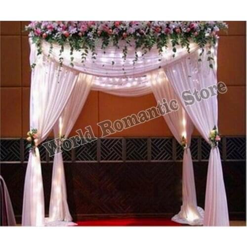 White wedding pavillion drapes with stainless steel pipe stand,wedding decoration 10ft x 10ft x 10ft