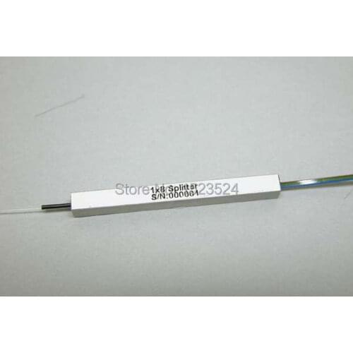Free Shipping 10pcs/lot High Quality 1x8 Bare Fiber Optic PLC Splitter