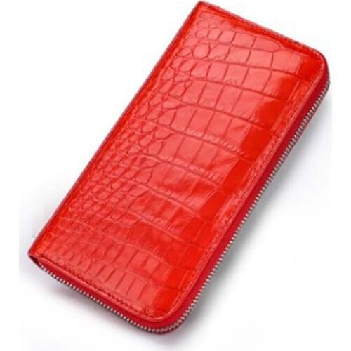 Dongou Thailand crocodile skin women bag wallet long Genuine leather women clutch bag crocodile female women wallet