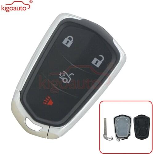 Kigoauto 13580811 Smart key shell 3+1 button for Cadillac ATS CTS XTS HYQ2AB 2014 2015 2016 2017 2018
