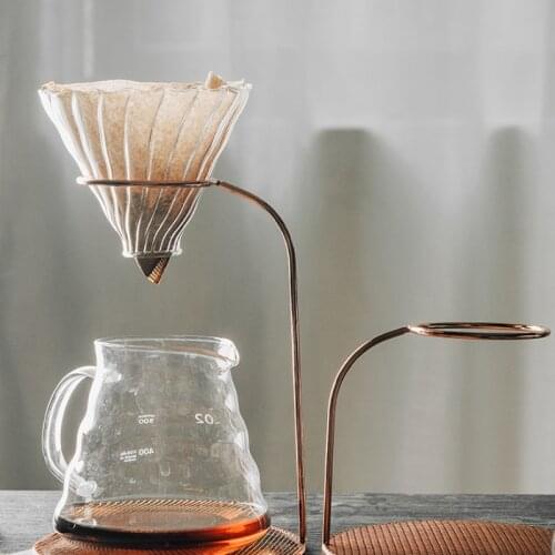 Coffee Dripper V60 Pour Over Coffee Pot Hand Brewing Pots Coffee Filter Cup Coffee Kettle Dripper Stand Coffee Maker Set