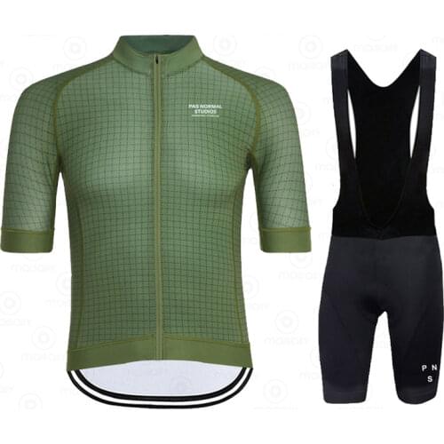 White PNS Summer Cycling Suit Breathable Team Bicycle Jersey 2021 New Pas Normal Studios Bike Clothing Kit Bike Shorts Set