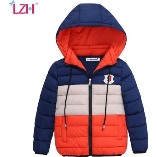 LZH 2021 New Childrens Winter Jacket For Boys Coats Kids Hooded Outerwear Coat For Girls Jackets Toddler Boys Clothes 3 4 Years