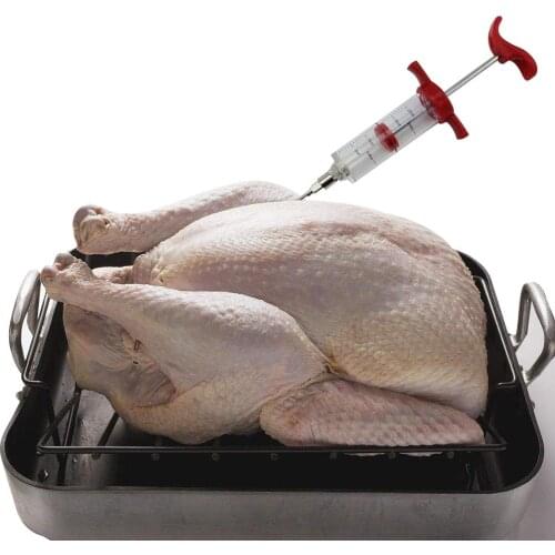 Barbecue BBQ Tools Set Grill Syringe Kitchen Accessories Sauce Injector Roast Needle Party Decoration Home Decor