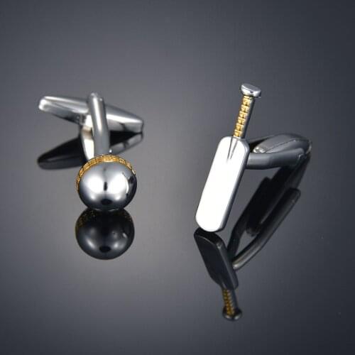 Noverty Sport Baseball Cufflinks High Quality Silver Color Cufflinks Mens Suit Shirt Jewelry Gift Cuff Buttons Decorative Cloth