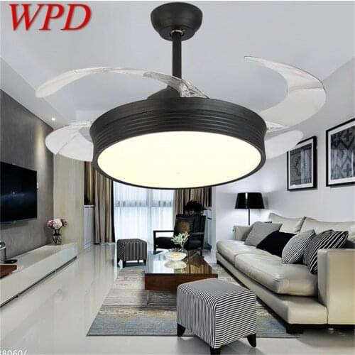 WPD Ceiling Fan Light Invisible Lamp With Remote Control Modern Simple LED For Home Living Room
