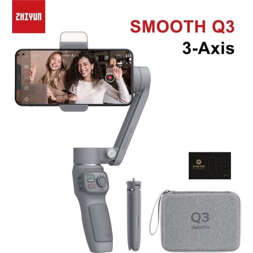 ZHIYUN SMOOTH Q3 Smartphones Handheld Stabilizer Gimbal 3-Axis Flexible Gimbal for Phone iPhone Xiaomi Huawei Samsung