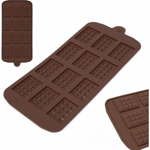 Silicone Mini Chocolate Block Bar Mould Mold Ice Tray Cake Decorating Tool
