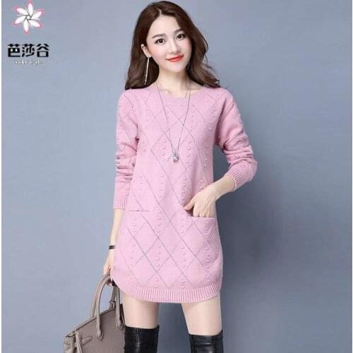 Woman Sweaters Pullover Spring and Autumn Loose Womens Wear Knitwear Sweater round Neck Femme Chandails