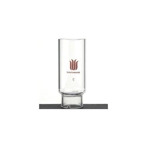 SYNTHWARE Glass Extraction Thimble, Fits Extractor Size:Large, O.D.*Height:45*130mm, Porosity:C