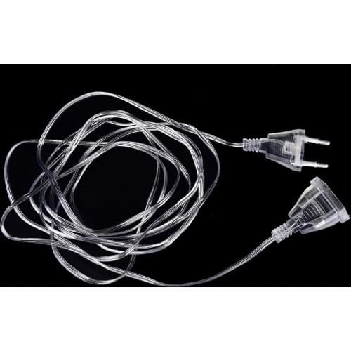 3M LED lighting S p Extender Transparent Wire for Christmas Led S ng light Indoor Outdoor Garden Decoration