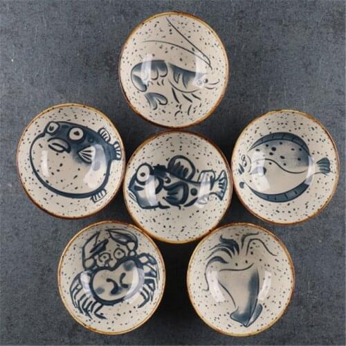 Japanese household ceramic rice bowl noodle soup dessert Korean ice creative retro tableware hat