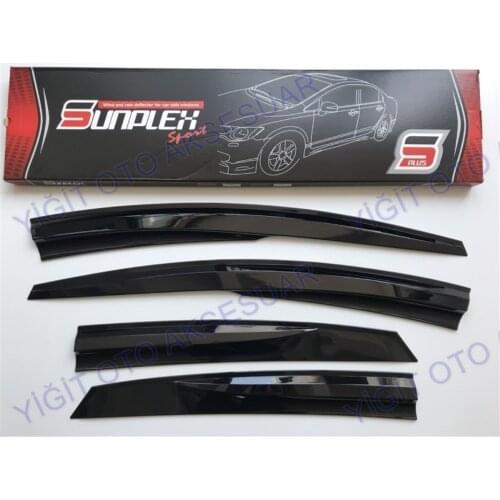 For FORD FOCUS 4 Rain Wind Deflector 2015-2018 Sunshade Curtains Car Windshield Auto Accessory Universal Spilitter Mud Flaps