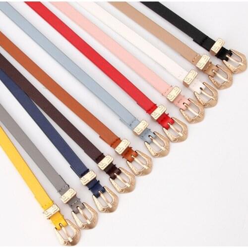 2021 Metal Buckle Female Belt Black Ladies PU Waistband Women Wild Belts Cinturones Corset Belt Belt Women Retro style