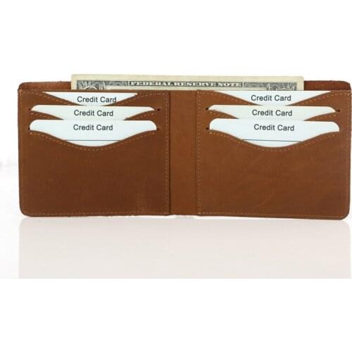 100% Genuine Leather Men Wallet Male Credit Card Case RFID Blocking Bank ID Card Holder Luxury Wallet High Quality Porte Carte