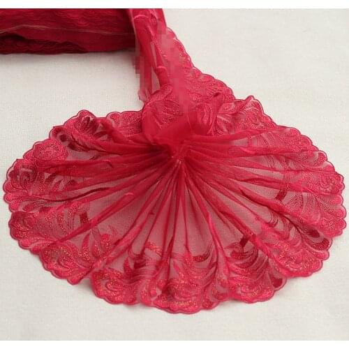 2 Yards Lace Trim Embroidered Flowers Lace Fabric 7.49 Inches Wide DIY Craft&Sewing Dress Clothing Accessories High Quality