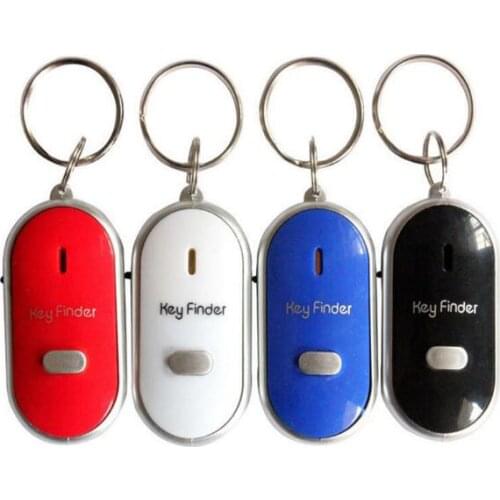 500pcs/lotParty Favor Whistle Sound Control LED Key Finder Locator Anti-Lost Key Chain Localizador de Chave Chaveiro GIFT