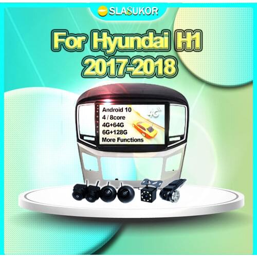 6G+128G For Hyundai H1 2017-2018 Android 10 RDS Auto Multimedia Video Car Radio Navigation GPS Carplay Player DVD No 2din 2 din
