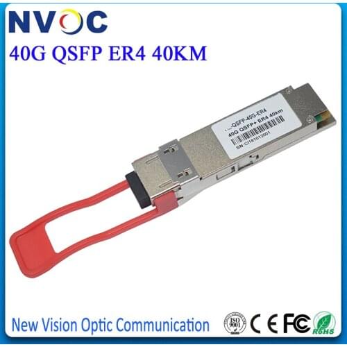 Free Shipping 2Pcs/Lot,Single Mode QSFP-40G-ER4 Duplex LC 40GBASE-ER4 40km 40G QSFP+ ER4 Transceiver,40Gb/s QSFP+ER4 40KM Module