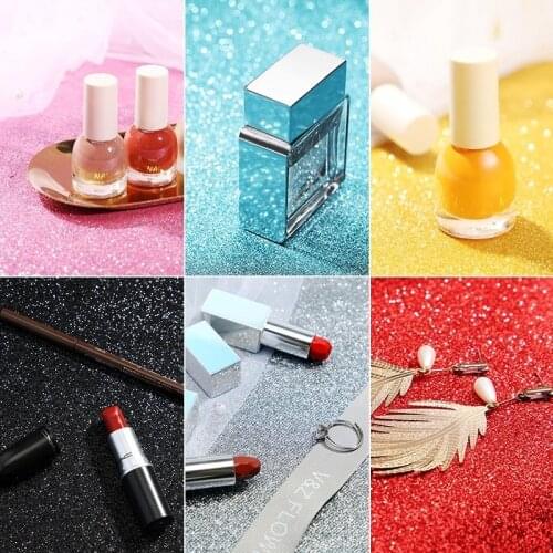 Hot Sales INS Starlight Cloth Cosmetic Shooting Props Photo Photography Props Glitter Starry Sky Background Cloth