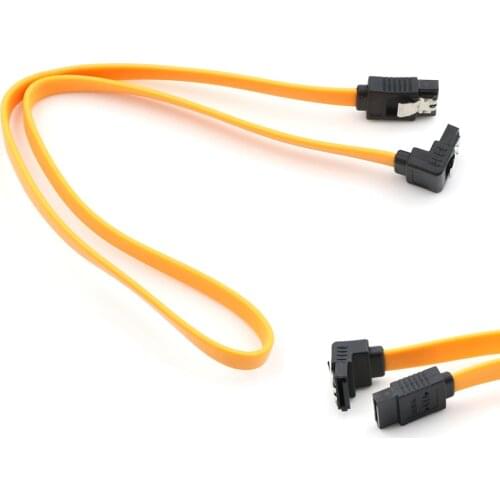 45CM SATA Right Angle SATA Cable 3.0 III SATA3 6Gb s SSD Hard Drive Data Direct Right Angle Cable 1Pcs