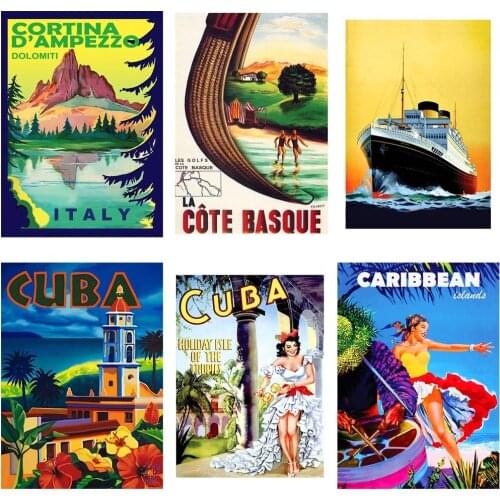 Canvas Painting Cortina D Ampezzo Posters and Prints Wall Art Picture for Living Room Decor No Frame