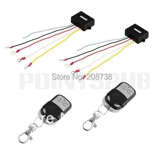2 Pcs Wireless Winch Remote Control Kit 12V for Car Truck SUV ATV