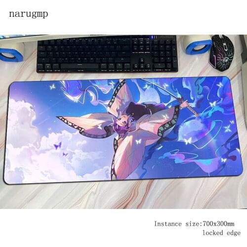 Demon Slayer padmouse anime accessory 90x40cm mouse pad New arrival gaming enterprise rubber mats keyboard large mouse mat gamer