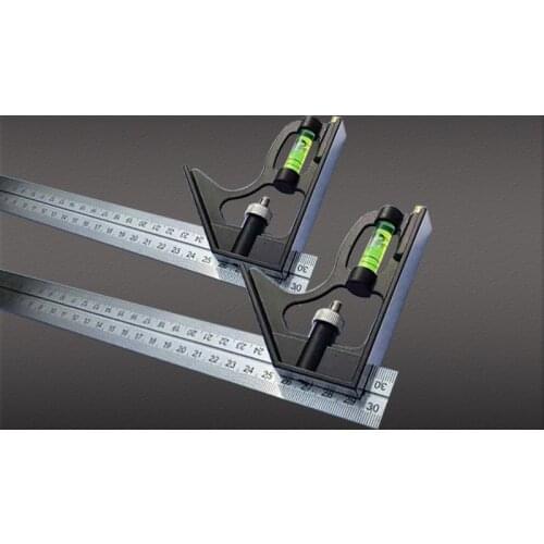 Woodworking Ruler Right Angle Ruler 90 Degree Angle Ruler High Precision Stainless Steel Thickening Multifunctional Corner Ru