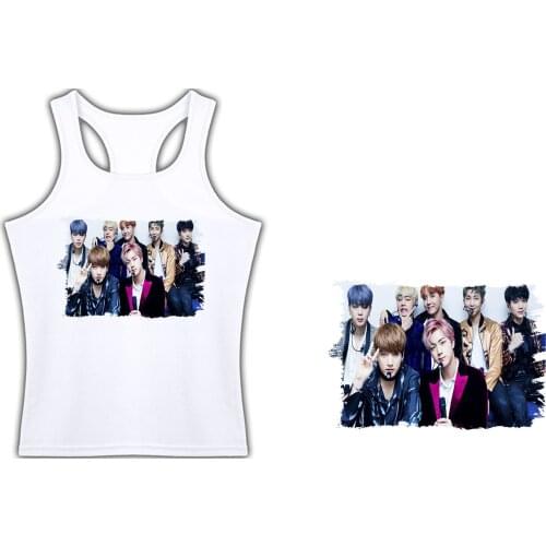 MERCHANDMANIA womens T shirt suspenders BTS BOY WITH LUV KPOP IDOL MNET womens fitted Polyester Girl tecnica sleeveless
