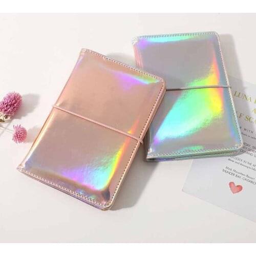 Fashion Laser Travel Accessories Passport Holder PVC Transparent Print Leather Travel Passport Cover Case Card ID Holders