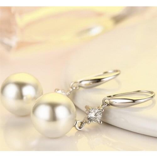 Fashion Dangle Drop Earrings Vintage White Opal Cat Eye Stone Geometric Earrings For Women Accessories Ear Jewelry Gift