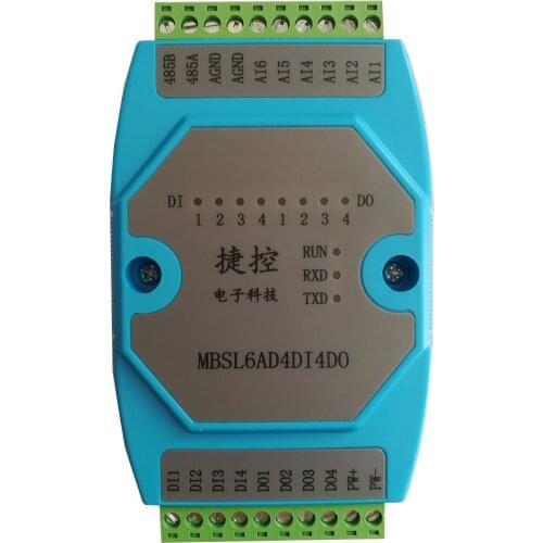 Modbus RTU communication RS485 acquisition 6ad4di4dq analog input digital input output module