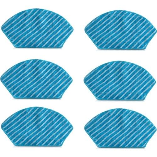 6PCS Washable Cloth Mop Cloth Cleaning Cloth Suitable for Midea M7/M71CN/I10 Sweeping Robot Accessories
