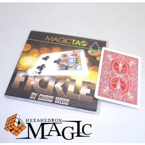 Fickle with gimmick card by Chris Webb and MagicTao close-up street stage card magic tricks products toys