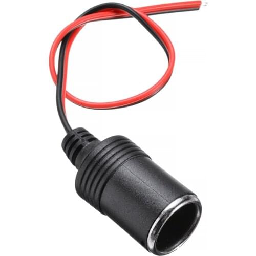 Newest 12/24V Female Car Cigarette Lighter Socket Plug Connector Car Lighter Cable Adapter Outlet Auto Replacement Accessories